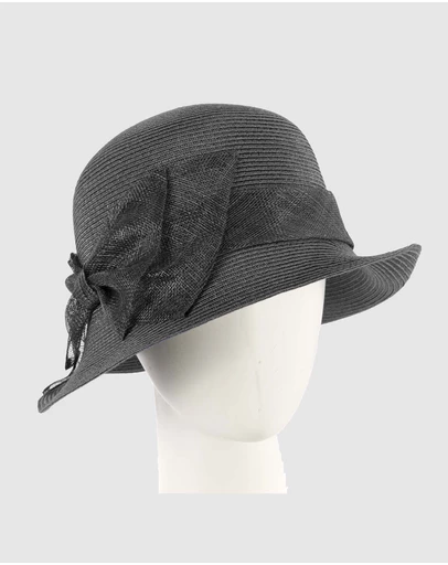 Max Alexander - Summer Black Cloche Hat
