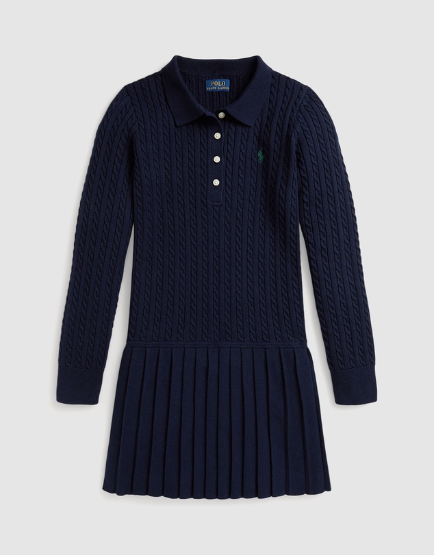 Polo Ralph Lauren - Mini Cable Polo Sweater Dress - Teens