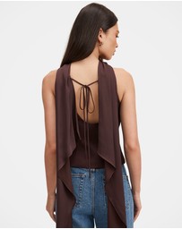 Forever New - Millie High Neck Cape Top