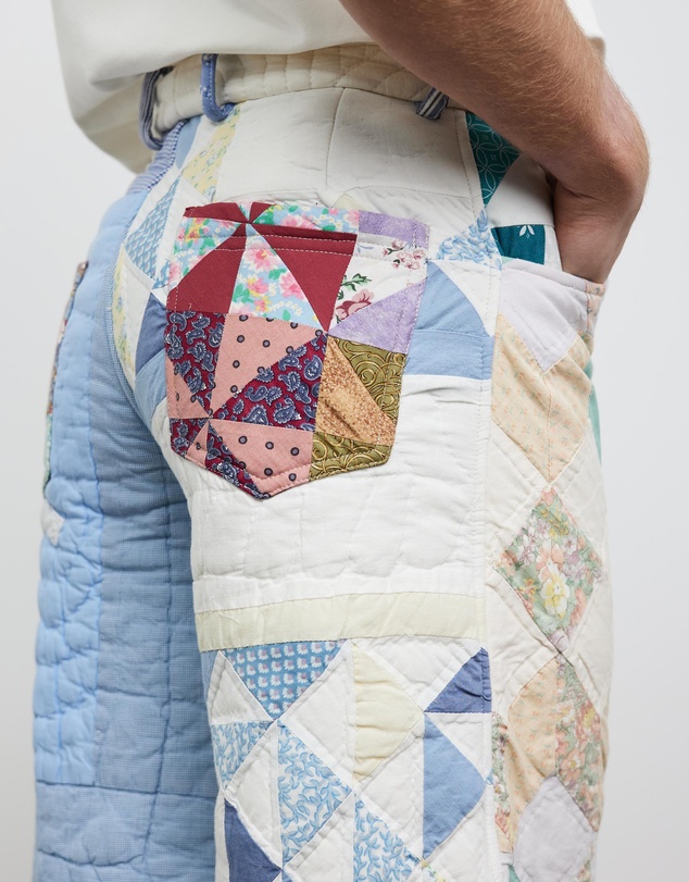 Bethany Williams - Upcycled Quilted Blanket Shorts