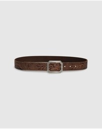 Belle & Bloom - Stand By Me Embossed Leather Belt