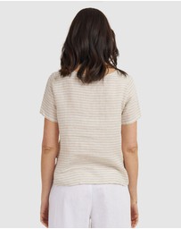 CAMIXA - Teena Linen T-shirt Top
