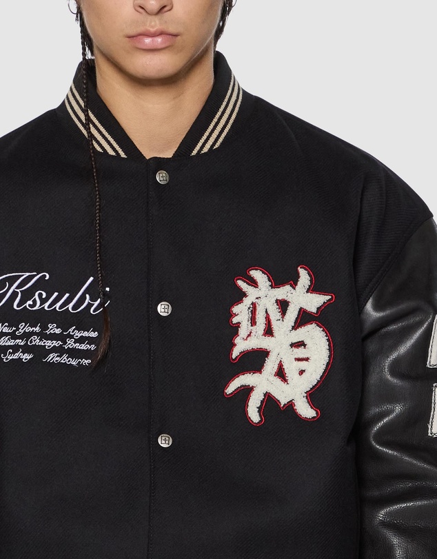 Ksubi - Playoff Varsity Jacket Black