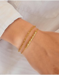 Ania Haie - Ania Haie Gold Twisted Bar Bracelet