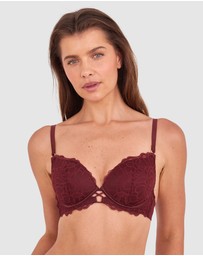 Bras N Things - Daisy Lightly Lined Bra - Berry