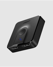 Ugreen - UGreen 2-Port Bi-Directional HDMI Switcher 4K 30Hz Plug Play Black