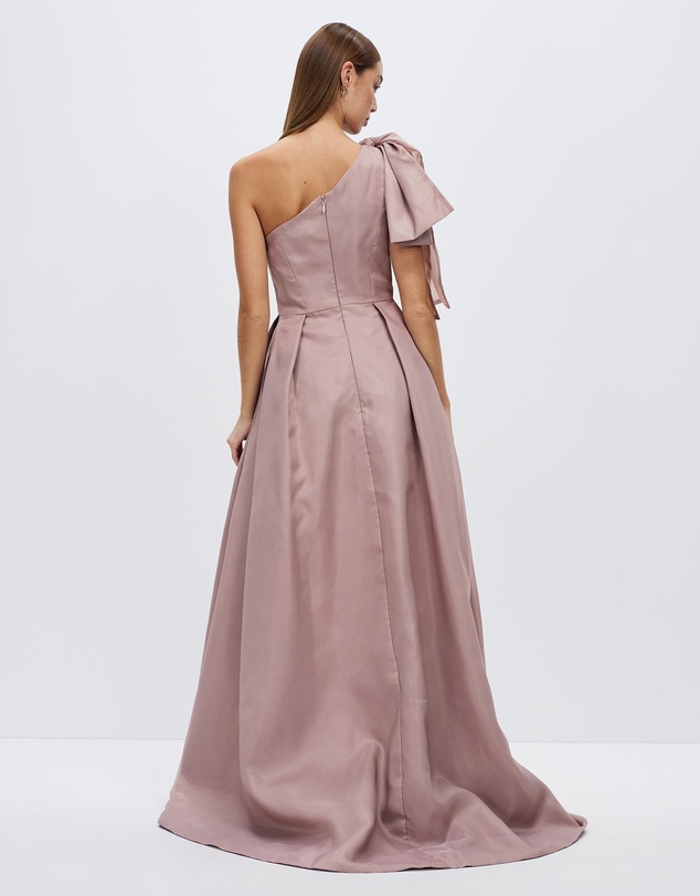 Bariano - Joesephine Bow Hi-Low Ballgown