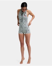 Roxy - Womens Pro Surf Boyleg One Piece Swimsuit