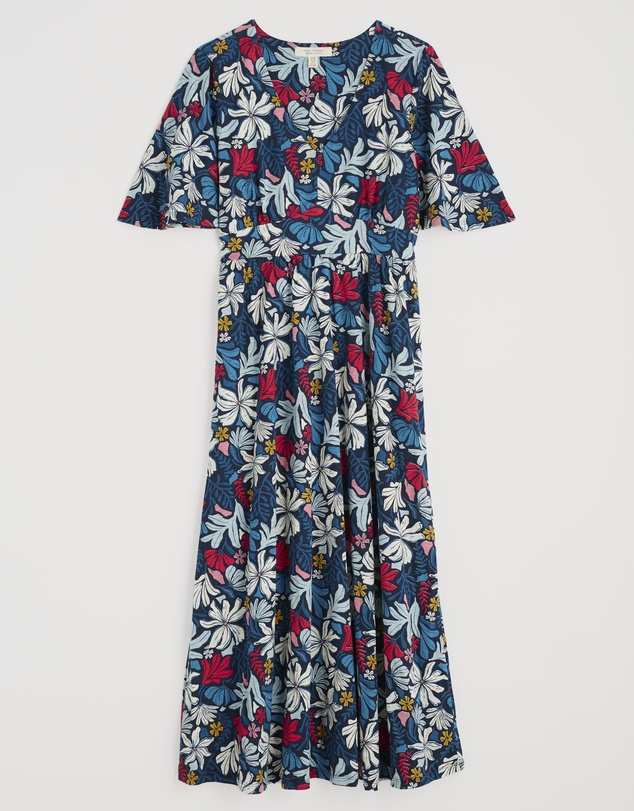 Seasalt - Seasalt Cornwall Seaweed Flower Maritime Chateaux Dress (Half Sleeve)