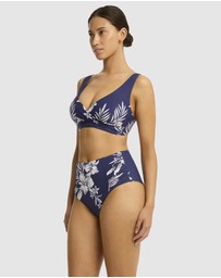 Sea Level Australia - Aloha Cross Front Multifit Bra Top