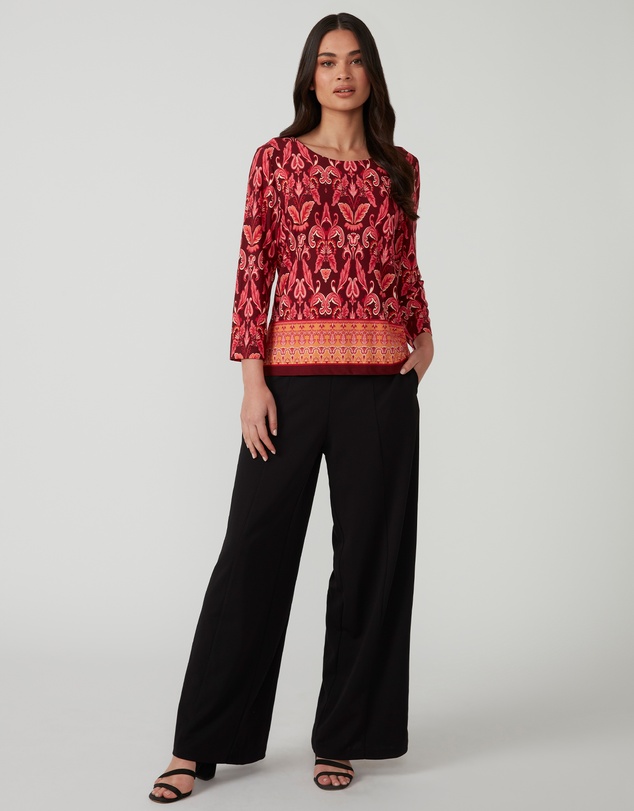 Stella - Pink Cherry Blossom Tunic Top
