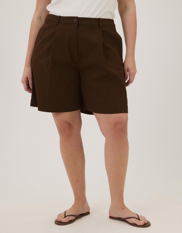 Atmos&Here Curvy - Cece Cotton Twill Shorts