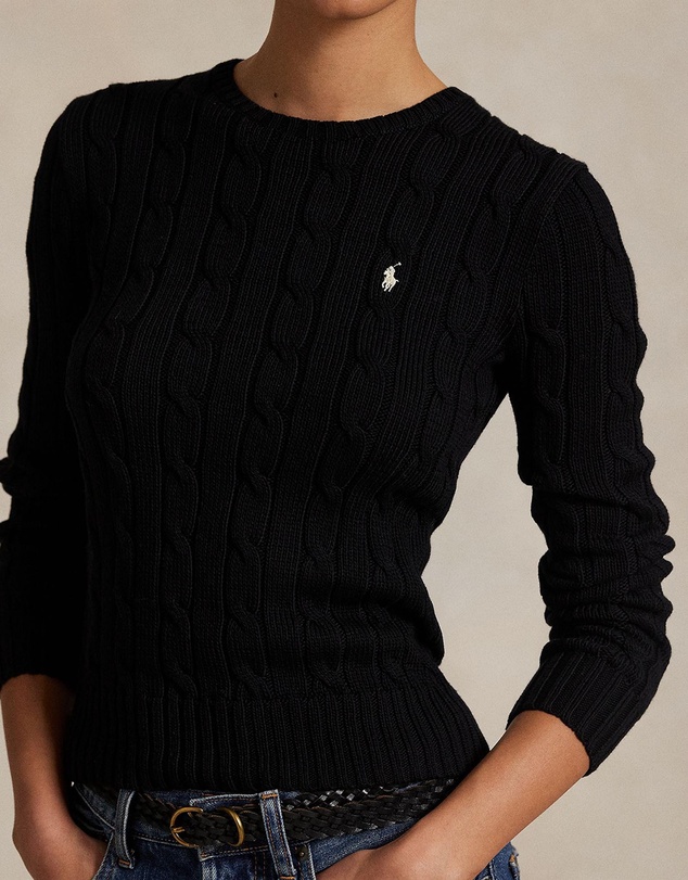 Polo Ralph Lauren - Cable-Knit Cotton Crewneck Sweater