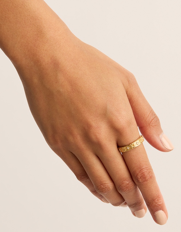 By Charlotte - Gold Live in Grace Ring