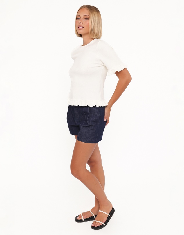 Petal & Pup - Dallas Bermuda Denim Short - Dark Wash