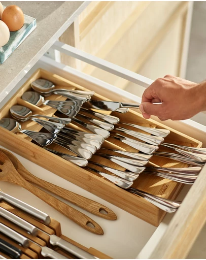 Joseph Joseph - DrawerStore™ Bamboo Large Compact Cutlery Organiser