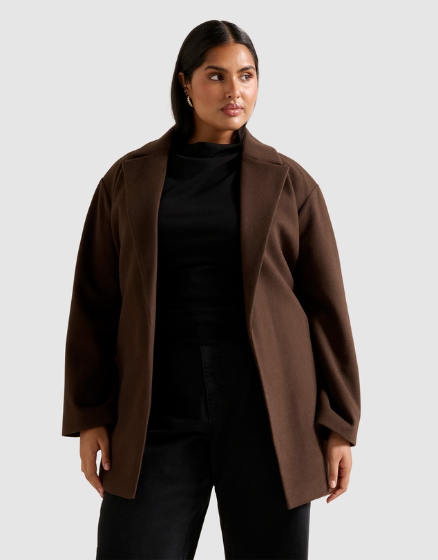 Forever New Curve - Adele Curve Wrap Coat