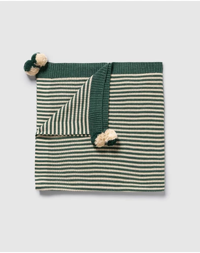 Wilson & Frenchy - Clover Stripe Knitted Stripe Blanket - Babies