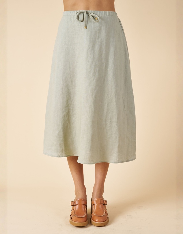 CAMIXA - Maddie Linen Midi Skirt