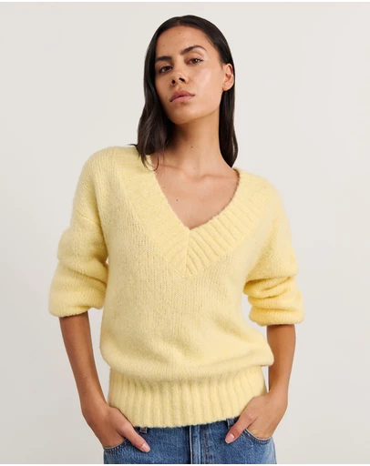 Jag - Lily V Neck Knit