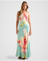 Forever New - Estelle Satin Strapless Maxi Dress