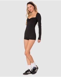 EDIKTED - Sugar Long Sleeve Romper