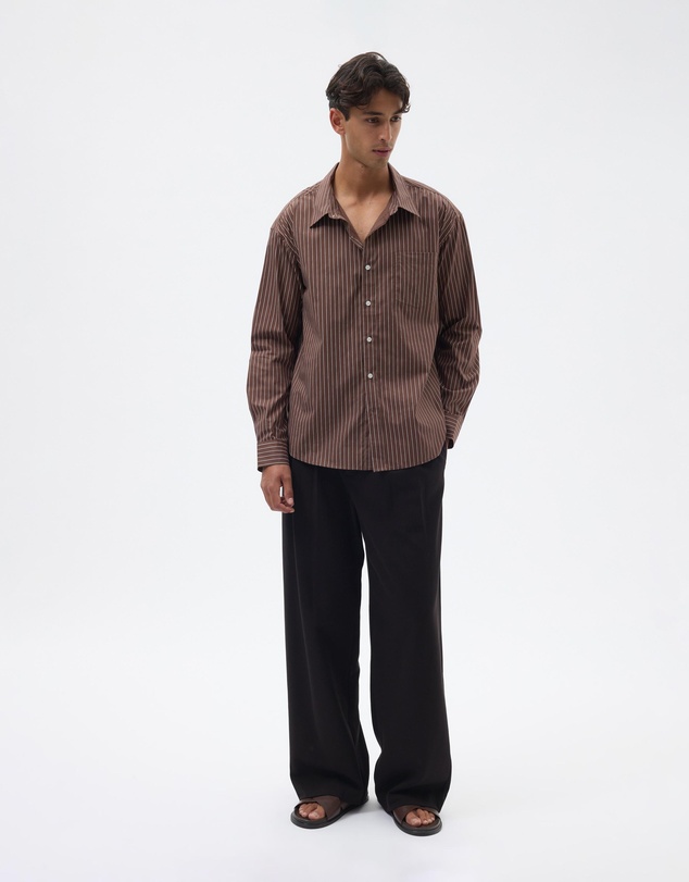 AERE - Stripe Relaxed Cotton Shirt