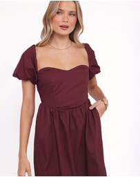 Petal & Pup - Remira Midi Dress - Cherry