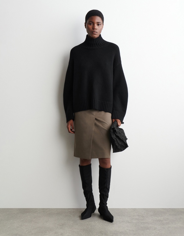 COS - Cashmere Funnel-Neck Jumper