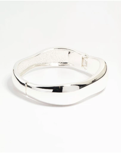 Lovisa - Silver Thin Wrist Hinged Bangle