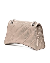 Pre-Loved by Azura Reborn - Pre-Loved Small Metallic Calfskin Crush Chain Shoulder Bag
