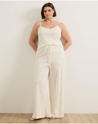 Atmos&Here Curvy - Melody Pointelle Cami Pants Pyjama Set