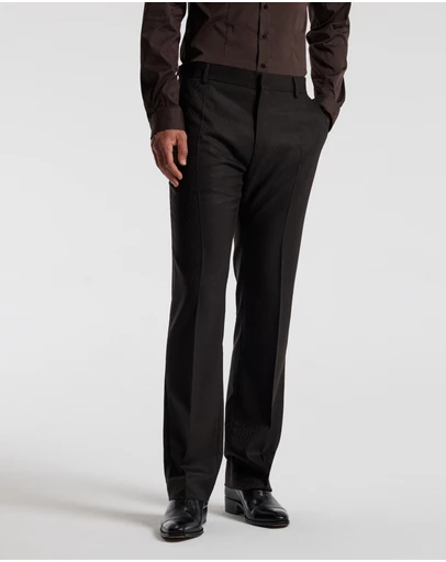 Calibre - Jacquard Wool Suit Pants Chocolate
