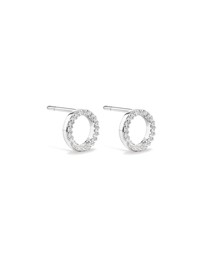 Michael Hill - Circle Stud Earrings with Cubic Zirconia in Sterling Silver