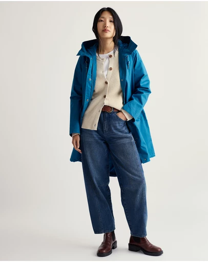 Seasalt - Seasalt Cornwall Blue Seafaring Waterproof Coat