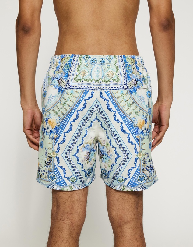 Camilla - Mid Length Boardshort With Elastic Waist