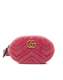 Pre-Loved by Azura Reborn - Pre-Loved GG Marmont Matelasse Velvet Belt Bag