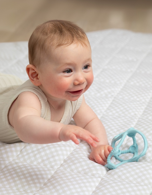 Playground - Silicone Teething Ball - Light Blue
