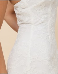 CHANCERY - Lara Lace High Neck Halter Maxi Dress