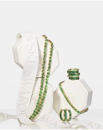 Swarovski - Constella Necklace, Crystal Pearl, Round Cuts, White, Rhodium Plated