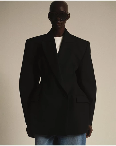 Source Unknown - Martha Hourglass Blazer