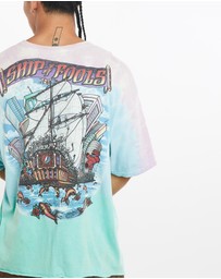 Vintage by The Real Deal - Pre Loved - Grateful Dead Liquid Blue Music Tie Dye Tee