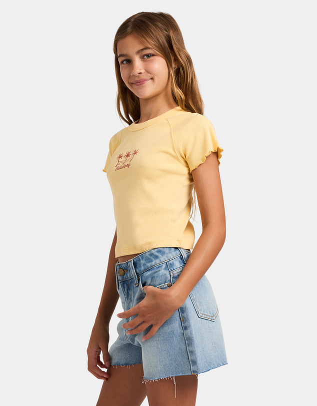 Billabong - Girls 8 to 16 Palm Dreams Ringer T-Shirt