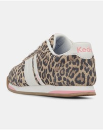Keds - Revival Leopard Suede Tan/Brown