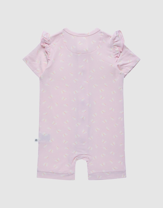 Kynd Baby - Frill Short Sleeve Onesie in Lilac Flutter