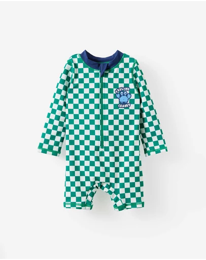 Cotton On Kids - Baby Long Sleeve All In One Swimsuit