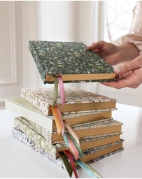 Bespoke Letterpress - Linen Bound Bullet Journal - Summer Perennials