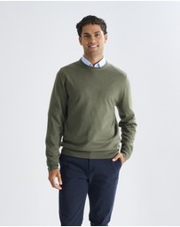 3 Wise Men - 3 Wise Men Driver Crew Neck - Army Green