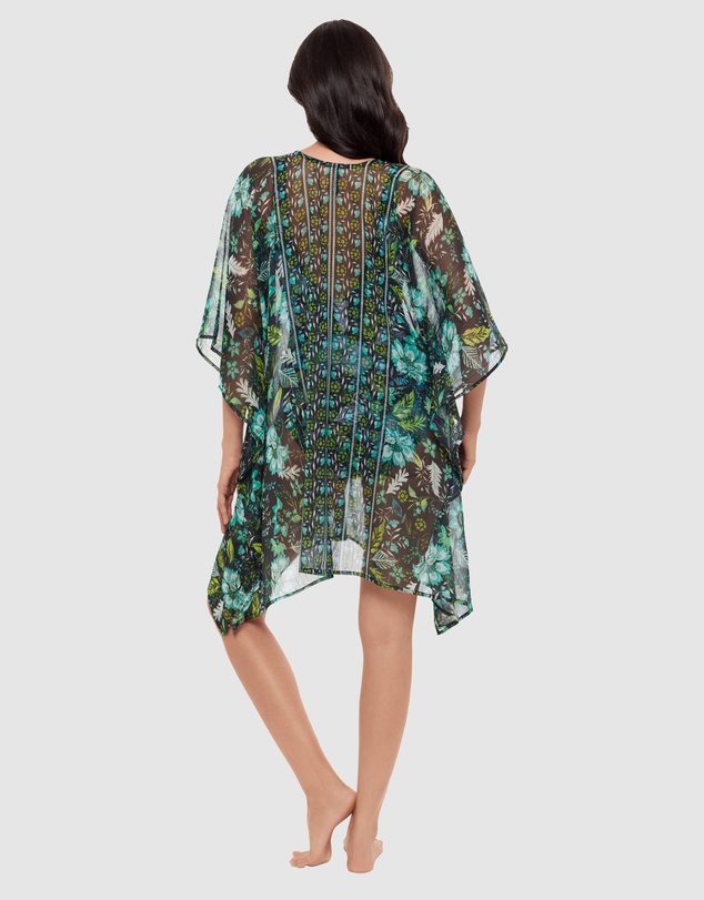 Miraclesuit Swimwear  - Florica Sheer Chiffon Caftan Beach Cover Up