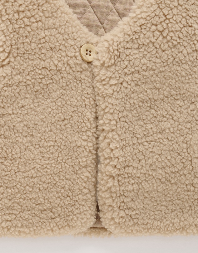 Purebaby - Shearling Reversible Vest -Kids-Babies